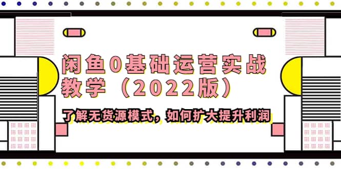 闲鱼0基础运营实战教学（2022版）了解无货源模式，如何扩大提升利润去创吧-网创项目资源站-副业项目-创业项目-搞钱项目去创吧