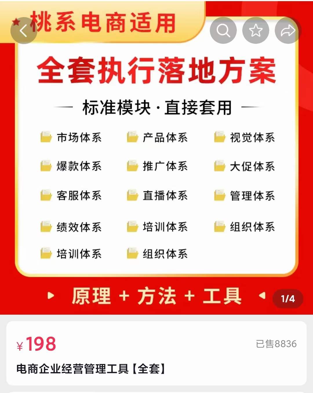 外面卖198·电商企业经营管理工具：全套执行落地方案 标准模块·直接套用去创吧-网创项目资源站-副业项目-创业项目-搞钱项目去创吧