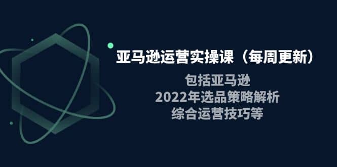 亚马逊运营实操课（每周更新）包括亚马逊2022选品策略解析，综合运营技巧等去创吧-网创项目资源站-副业项目-创业项目-搞钱项目去创吧