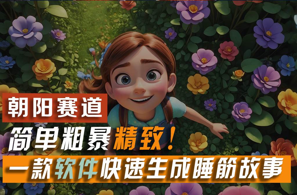 利用一款软件5分钟一条爆款睡前故事，简单粗暴精致！小白月入2w+去创吧-网创项目资源站-副业项目-创业项目-搞钱项目去创吧