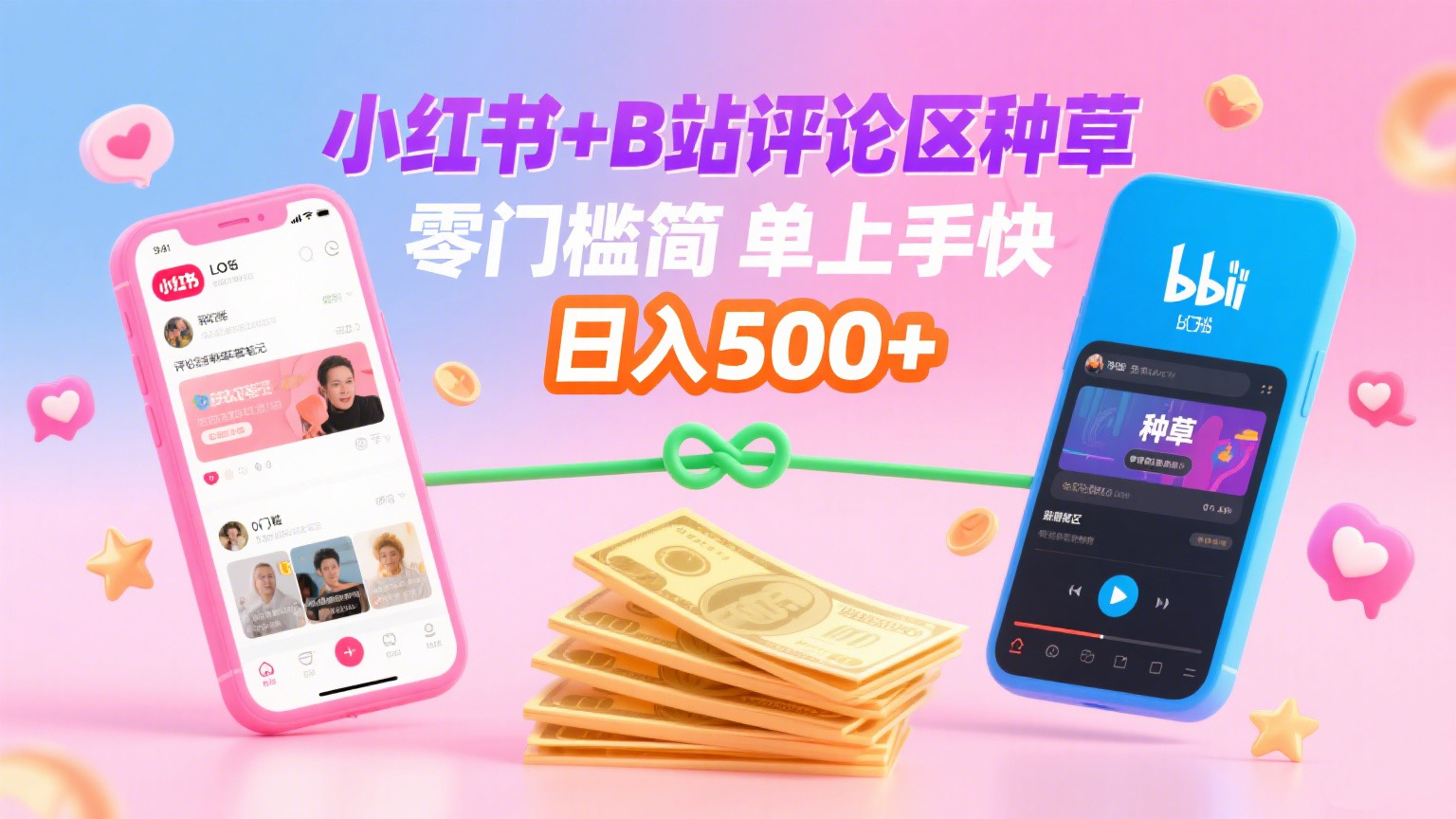 小红书+B站评论区种草,0门槛1分钟一单,只需复制粘贴,日入500+去创吧-网创项目资源站-副业项目-创业项目-搞钱项目去创吧