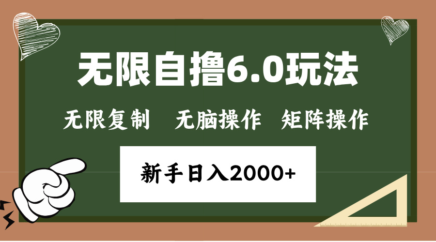 年底项目无限撸6.0新玩法,单机一小时18块,无脑批量操作日入2000+去创吧-网创项目资源站-副业项目-创业项目-搞钱项目去创吧