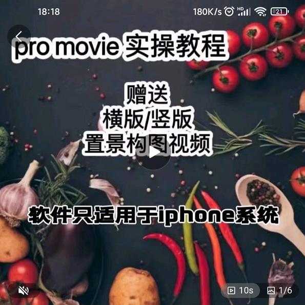漆十二美食摄影，25​节promovie实操高手课节去创吧-网创项目资源站-副业项目-创业项目-搞钱项目去创吧