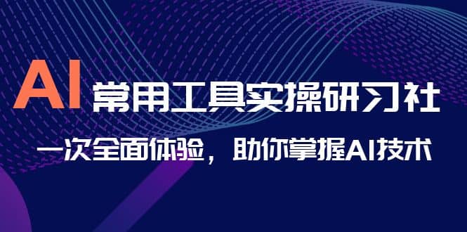 AI-常用工具实操研习社，一次全面体验，助你掌握AI技术去创吧-网创项目资源站-副业项目-创业项目-搞钱项目去创吧