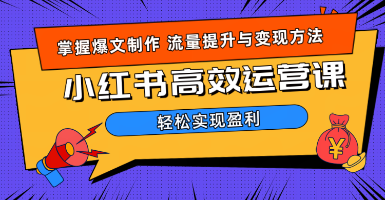 价值980小红书运营操作指南去创吧-网创项目资源站-副业项目-创业项目-搞钱项目去创吧