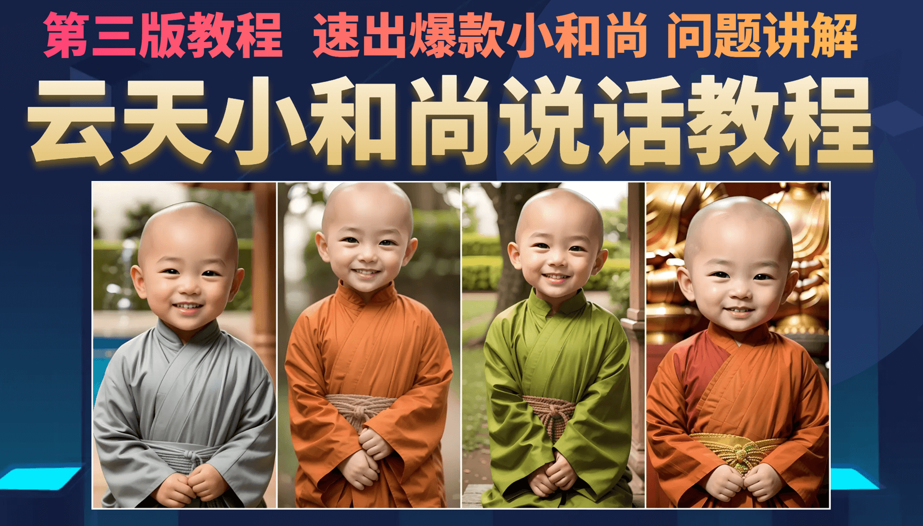 云天小和尚会说话，7天万粉（第3版教程）去创吧-网创项目资源站-副业项目-创业项目-搞钱项目去创吧