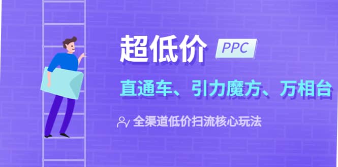 2023超低价·ppc—“直通车、引力魔方、万相台”全渠道·低价扫流核心玩法去创吧-网创项目资源站-副业项目-创业项目-搞钱项目去创吧