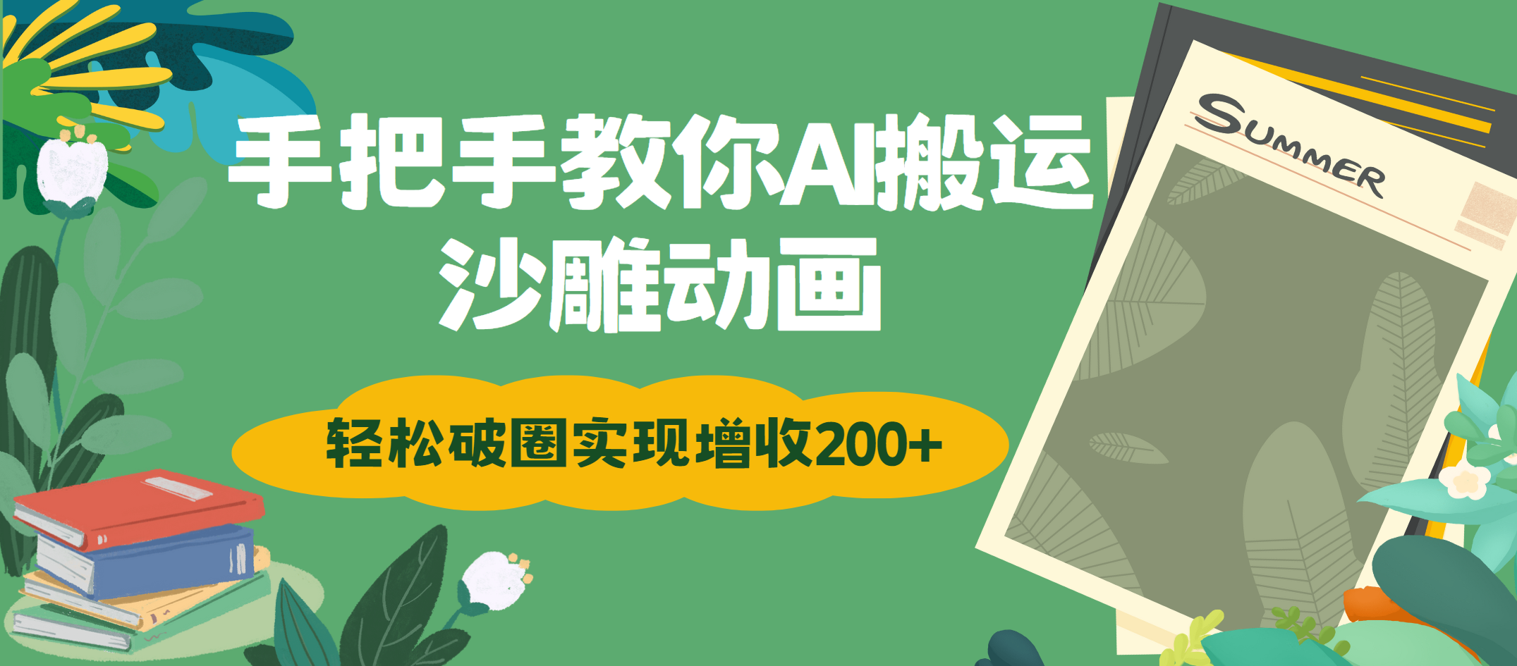 手把手教你用AI搬运沙雕动画轻松破圈实现增收200+去创吧-网创项目资源站-副业项目-创业项目-搞钱项目去创吧