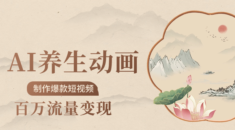 制作爆款短视频-AI养生动画赛道，3D数字生命体撬动健康流量去创吧-网创项目资源站-副业项目-创业项目-搞钱项目去创吧