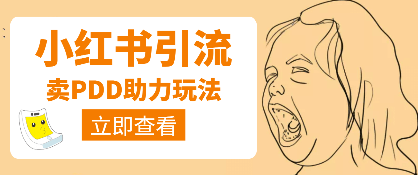 利用小红书卖拼多多助力去创吧-网创项目资源站-副业项目-创业项目-搞钱项目去创吧