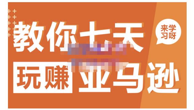 晟尧跨境·教你七天玩赚亚马逊,教你轻松玩赚亚马逊,适合小白学习去创吧-网创项目资源站-副业项目-创业项目-搞钱项目去创吧