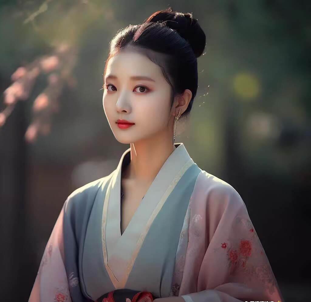 Midjourney关键词-AI生成中国风古装汉服美女人像提示关键词去创吧-网创项目资源站-副业项目-创业项目-搞钱项目去创吧