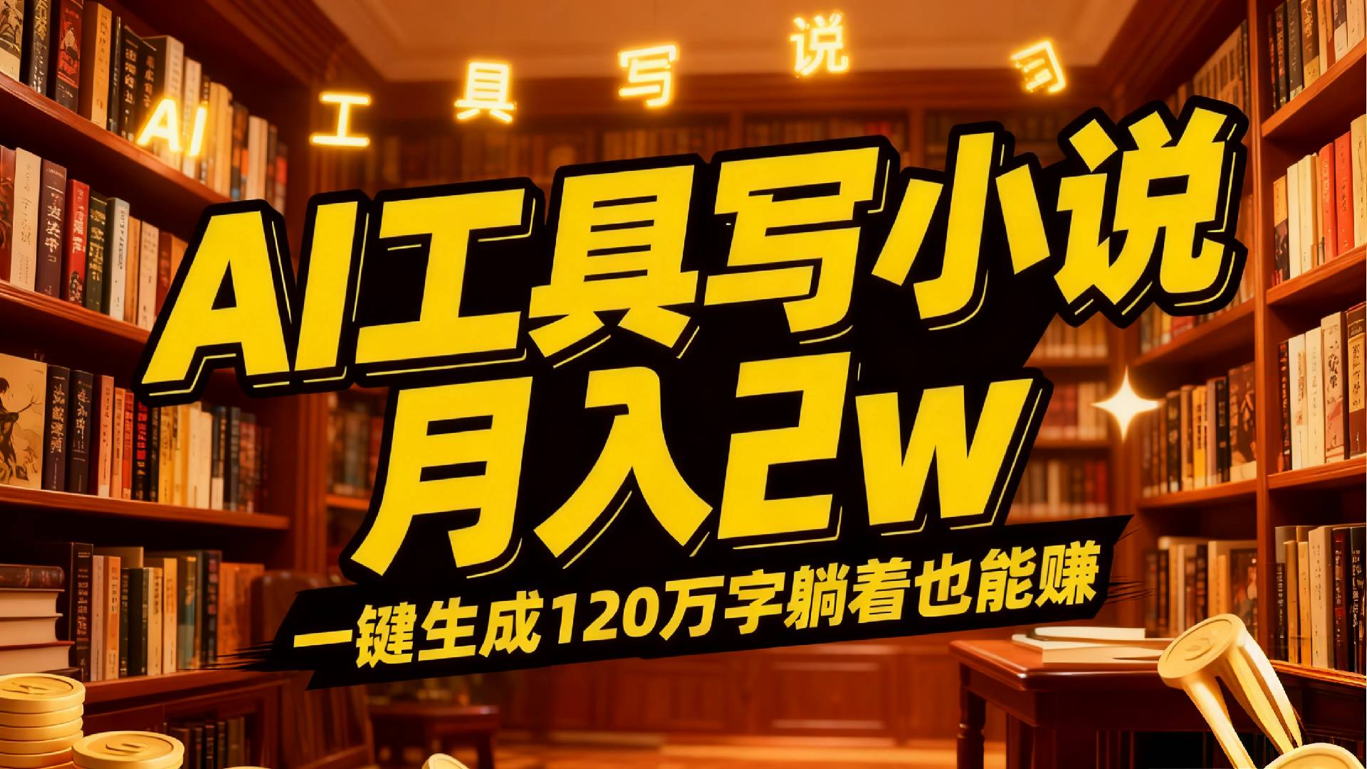 2026年AI工具写小说,一键生成120万字，躺着也能赚，月入2w+去创吧-网创项目资源站-副业项目-创业项目-搞钱项目去创吧